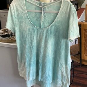 Aratta Aqua Short Sleeve Top NWOT